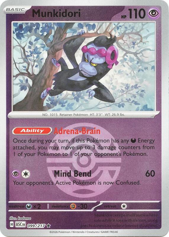 Munkidori (Dusk Ball) 099/217 from ME: Ascended Heroes