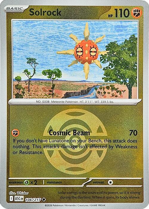 Solrock (Dusk Ball) 106/217