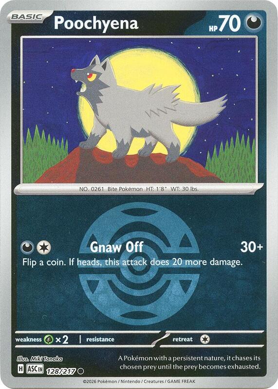 Poochyena (Dusk Ball) 128/217 from ME: Ascended Heroes