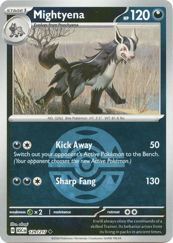 Mightyena - 129/217 (Dusk Ball) 129/217 from ME: Ascended Heroes