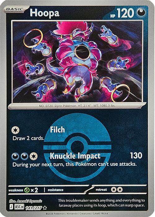 Hoopa (Poke Ball) 141/217 from ME: Ascended Heroes