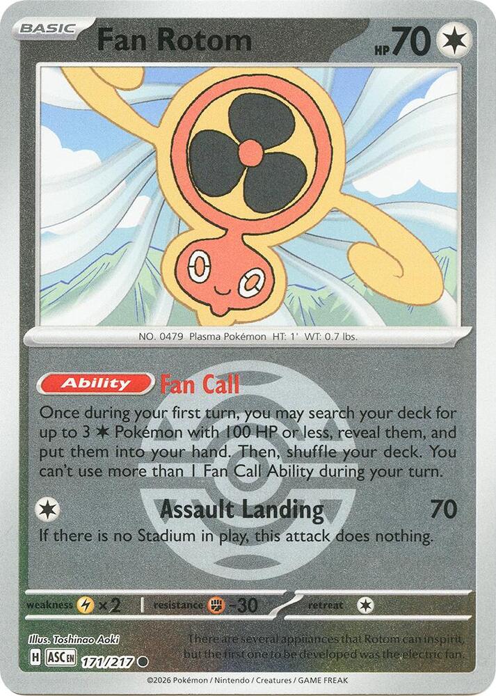 Fan Rotom - 171/217 (Dusk Ball) 171/217