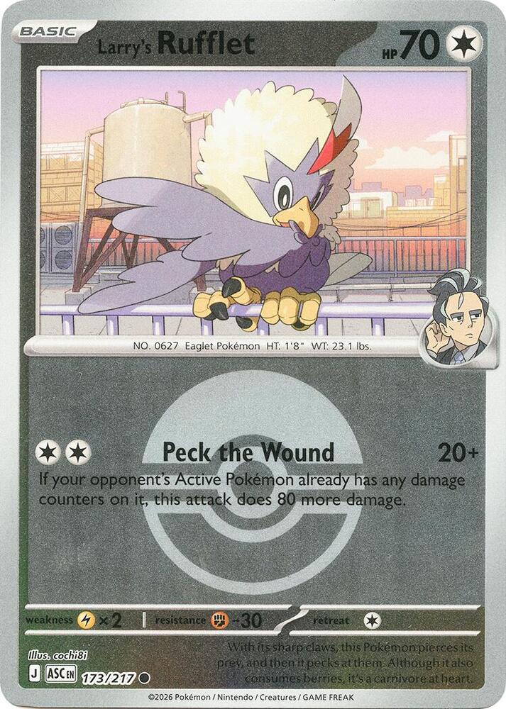 Larry's Rufflet (Poke Ball) 173/217