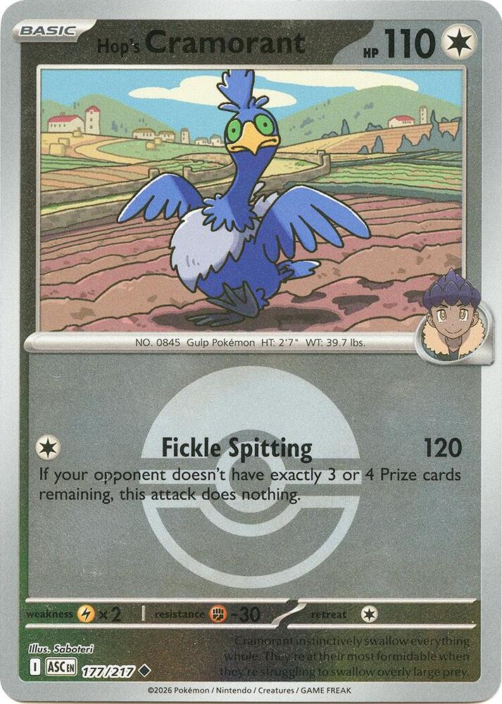 Hop's Cramorant (Poke Ball) 177/217