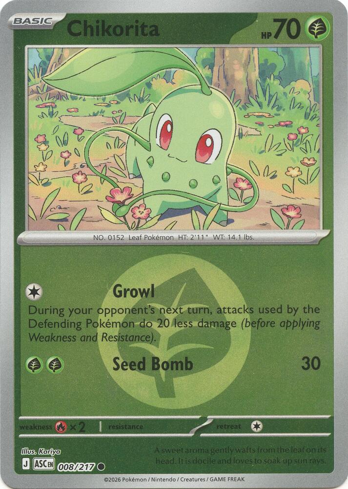 Chikorita (Energy Symbol Pattern) 008/217