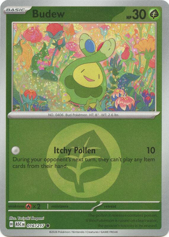 Budew - 016/217 (Energy Symbol Pattern) 016/217 from ME: Ascended Heroes
