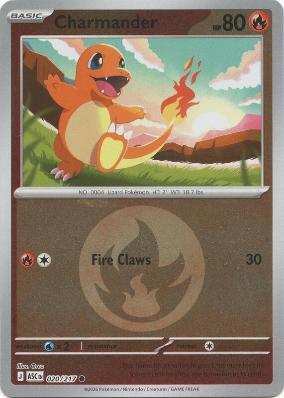 Charmander (Energy Symbol Pattern) 020/217 from ME: Ascended Heroes