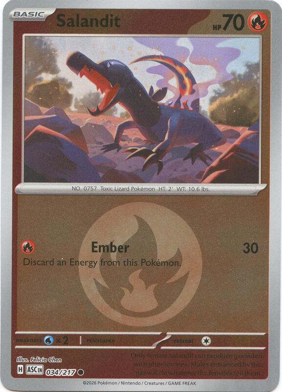 Salandit (Energy Symbol Pattern) 034/217 from ME: Ascended Heroes