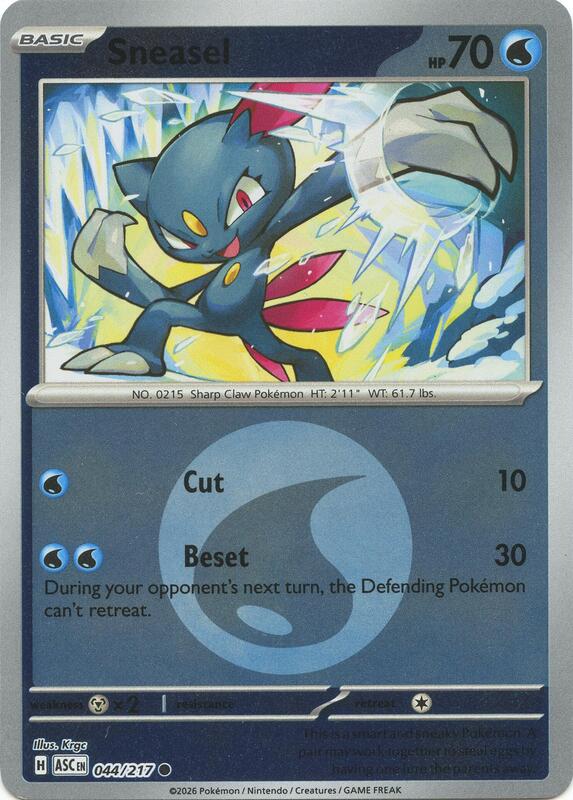 Sneasel (Energy Symbol Pattern) 044/217 from ME: Ascended Heroes