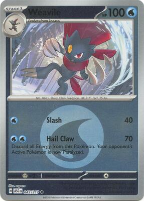 Weavile - 045/217 (Energy Symbol Pattern)