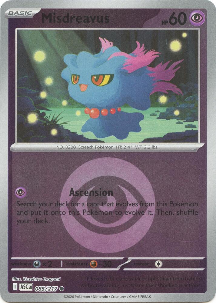 Misdreavus - 085/217 (Energy Symbol Pattern) 085/217
