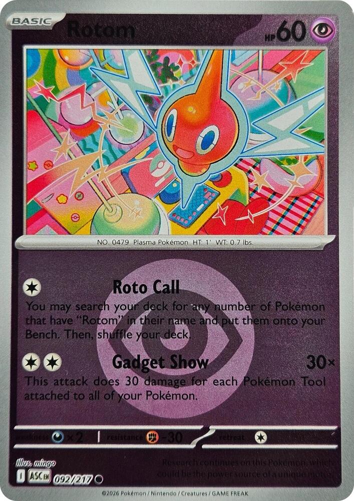 Rotom (Energy Symbol Pattern) 092/217