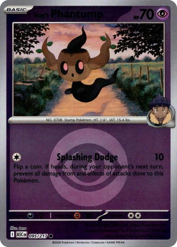 Hop's Phantump (Energy Symbol Pattern) 095/217