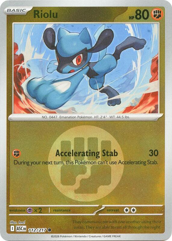 Riolu (Energy Symbol Pattern) 112/217 from ME: Ascended Heroes