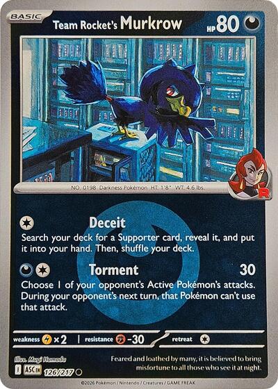 Team Rocket's Murkrow (Energy Symbol Pattern)