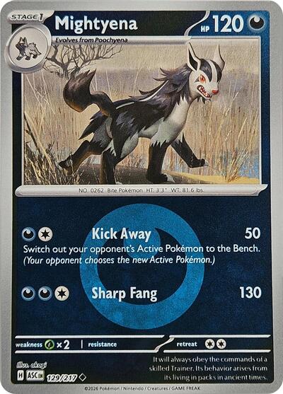 Mightyena - 129/217 (Energy Symbol Pattern)
