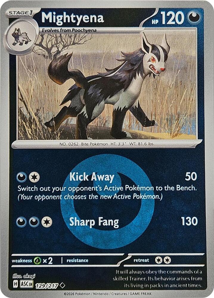Mightyena - 129/217 (Energy Symbol Pattern) 129/217