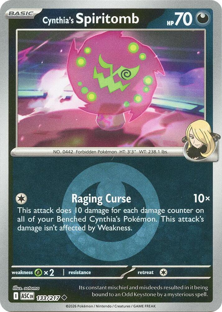 Cynthia's Spiritomb - 133/217 (Energy Symbol Pattern) 133/217