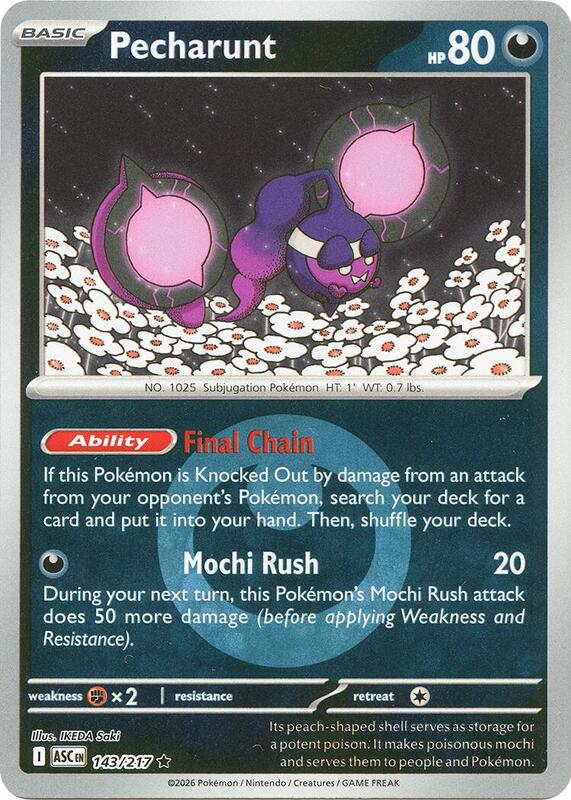 Pecharunt (Energy Symbol Pattern) 143/217 from ME: Ascended Heroes