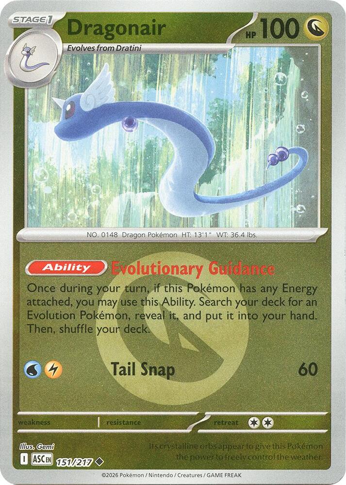 Dragonair (Energy Symbol Pattern) 151/217