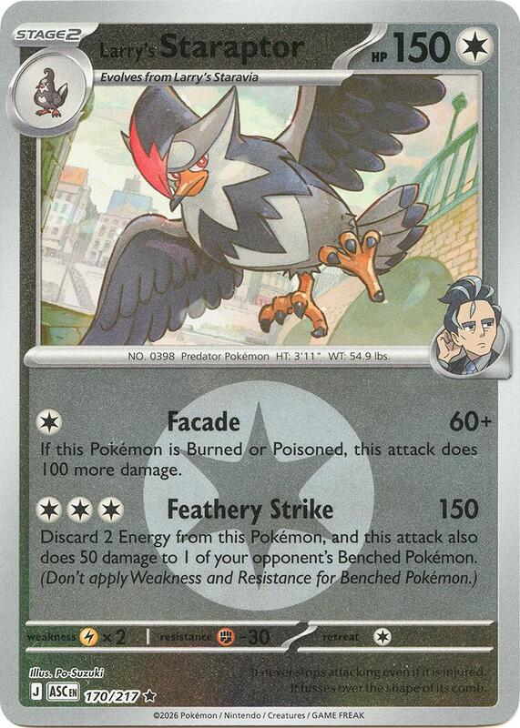 Larry's Staraptor - 170/217 (Energy Symbol Pattern) 170/217 from ME: Ascended Heroes
