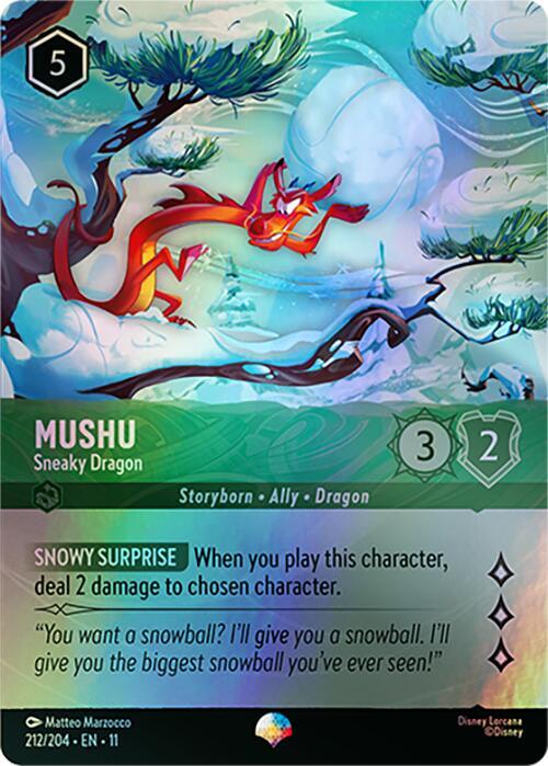 Mushu - Sneaky Dragon (Epic) - Winterspell - Disney Lorcana