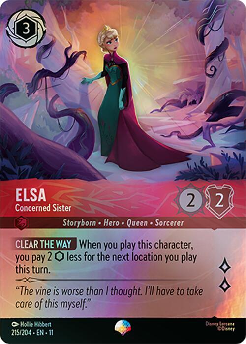 Elsa - Concerned Sister (Epic) - Winterspell - Disney Lorcana