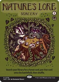 Nature's Lore (2278) - Secret Lair Drop Series - Magic: The Gathering card