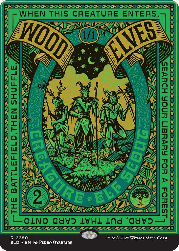 Wood Elves (2280) - Secret Lair Drop Series - Magic: The Gathering