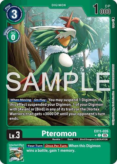 Pteromon (Limited Foil) card