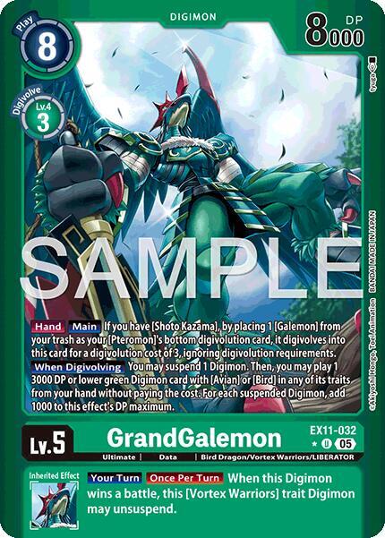 GrandGalemon (Limited Foil) - Dawn of Liberator - Digimon Card