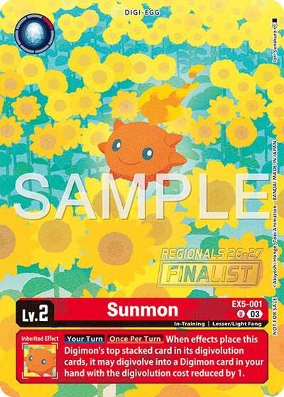Sunmon (Regionals 26-27 Season 1 Finalist) Animal Colosseum card price