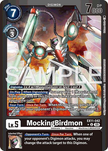 MockingBirdmon (Limited Foil) - Dawn of Liberator - Digimon Card