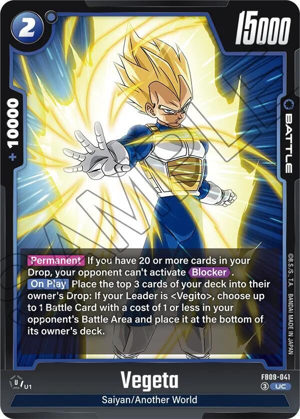 Vegeta - FB09-041 - Dual Evolution - Dragon Ball Super: Fusion