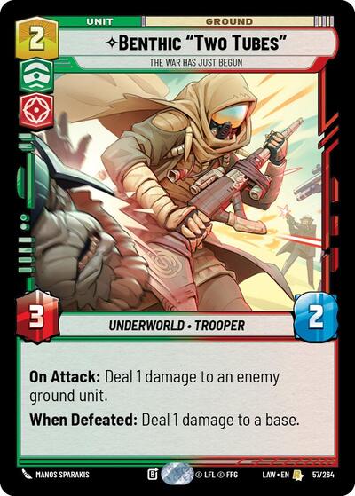 Benthic "Two Tubes" - The War Has Just Begun card