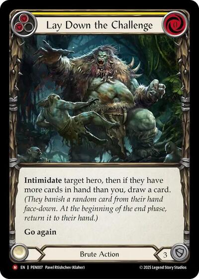 Lay Down The Challenge (Yellow) Compendium of Rathe card price