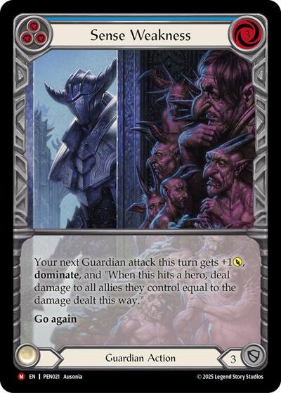 Sense Weakness (Blue) (Extended Art) Compendium of Rathe card price