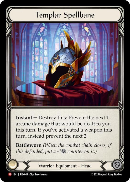 Templar Spellbane PEN043 card