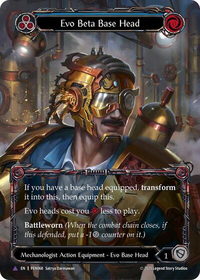 Evo Beta Base Head (Blue) (Marvel) Compendium of Rathe card price