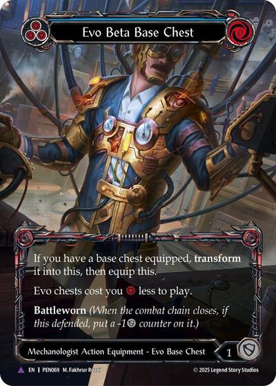 Evo Beta Base Chest (Blue) (Marvel) Compendium of Rathe card price