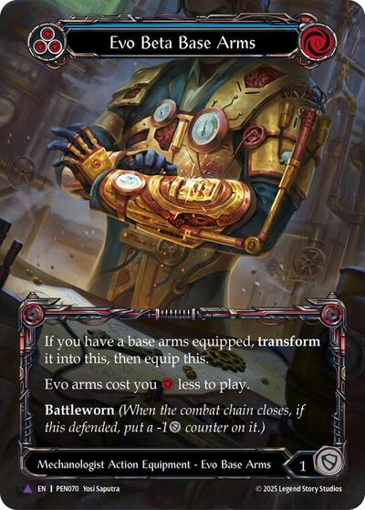 Evo Beta Base Arms (Blue) (Marvel) Compendium of Rathe card price