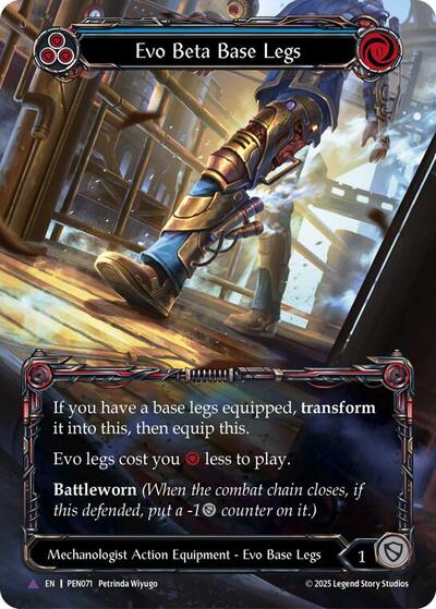 Evo Beta Base Legs (Blue) (Marvel) Compendium of Rathe card price