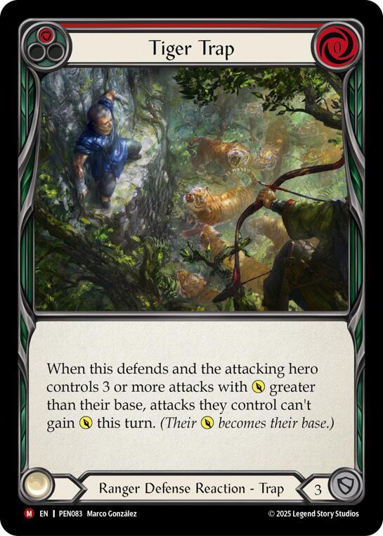 Tiger Trap (Red) - Compendium of Rathe - Flesh and Blood TCG