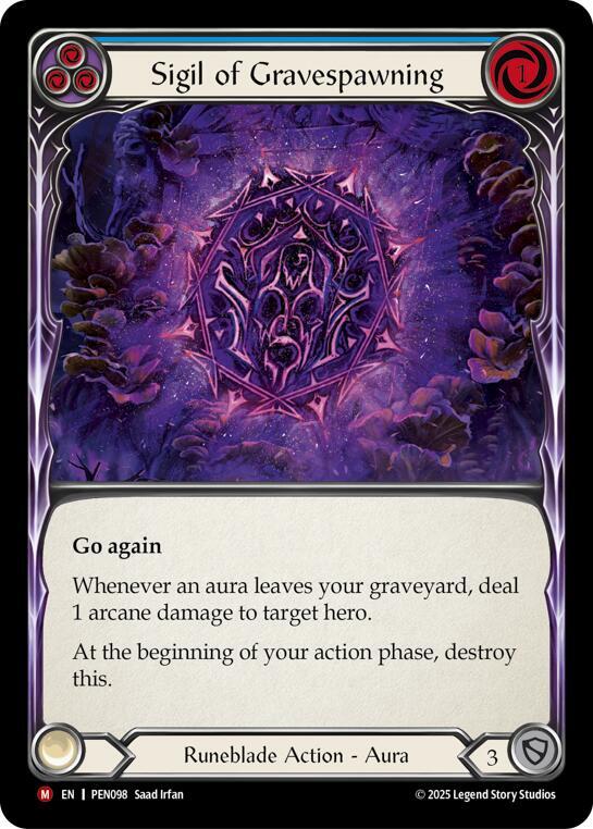 Sigil Of Gravespawning (Blue)