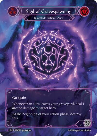 Sigil Of Gravespawning (Blue) (Marvel) Compendium of Rathe card price