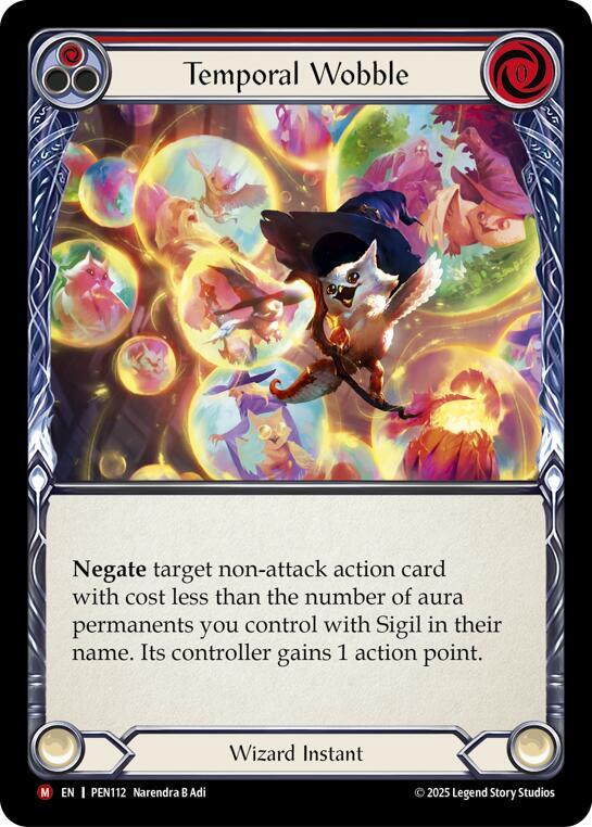 Temporal Wobble (Red) - Compendium of Rathe - Flesh and Blood TCG