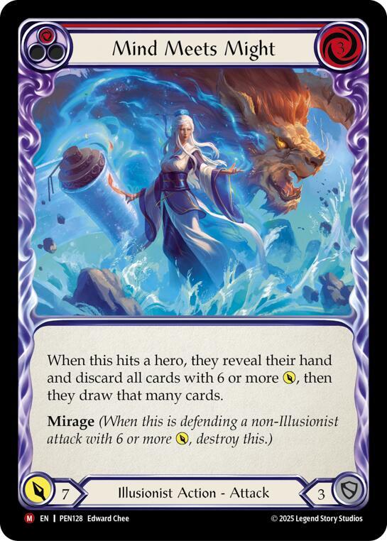 Mind Meets Might (Red) - Compendium of Rathe - Flesh and Blood TCG