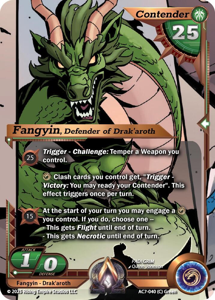 Fangyin, Defender of Drak'aroth