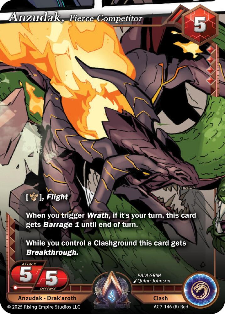 Anzudak, Fierce Competitor