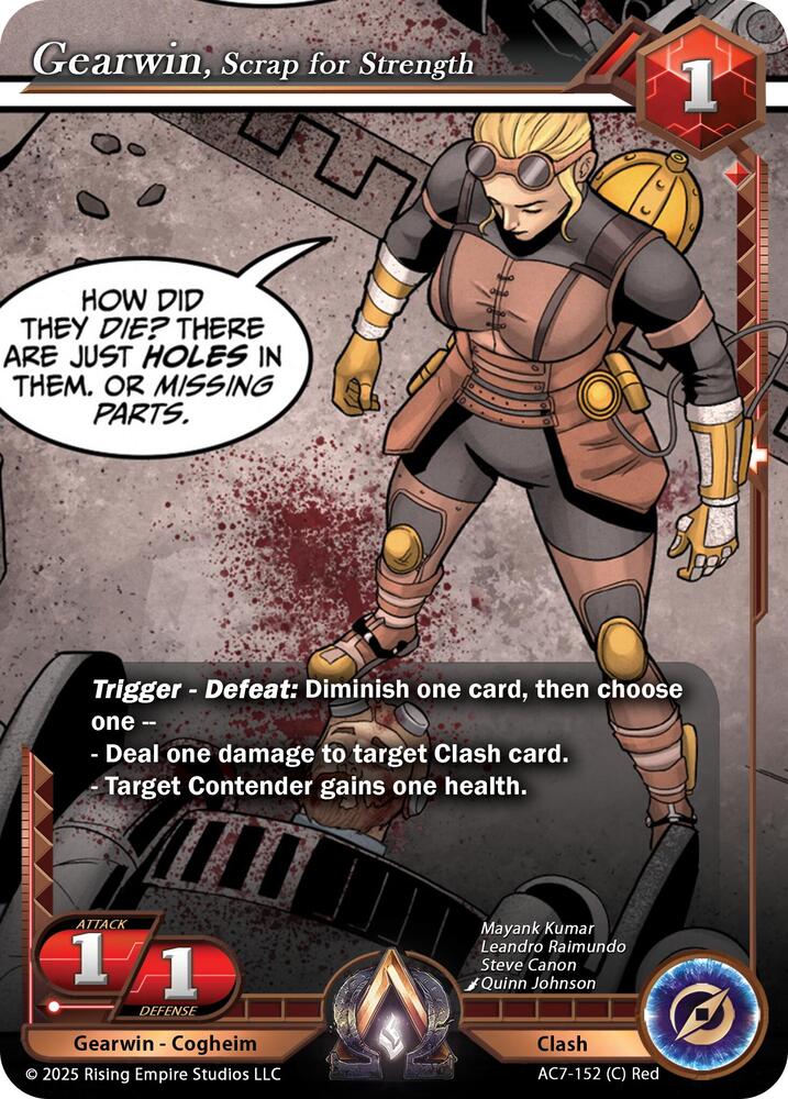 Gearwin, Scrap for Strength